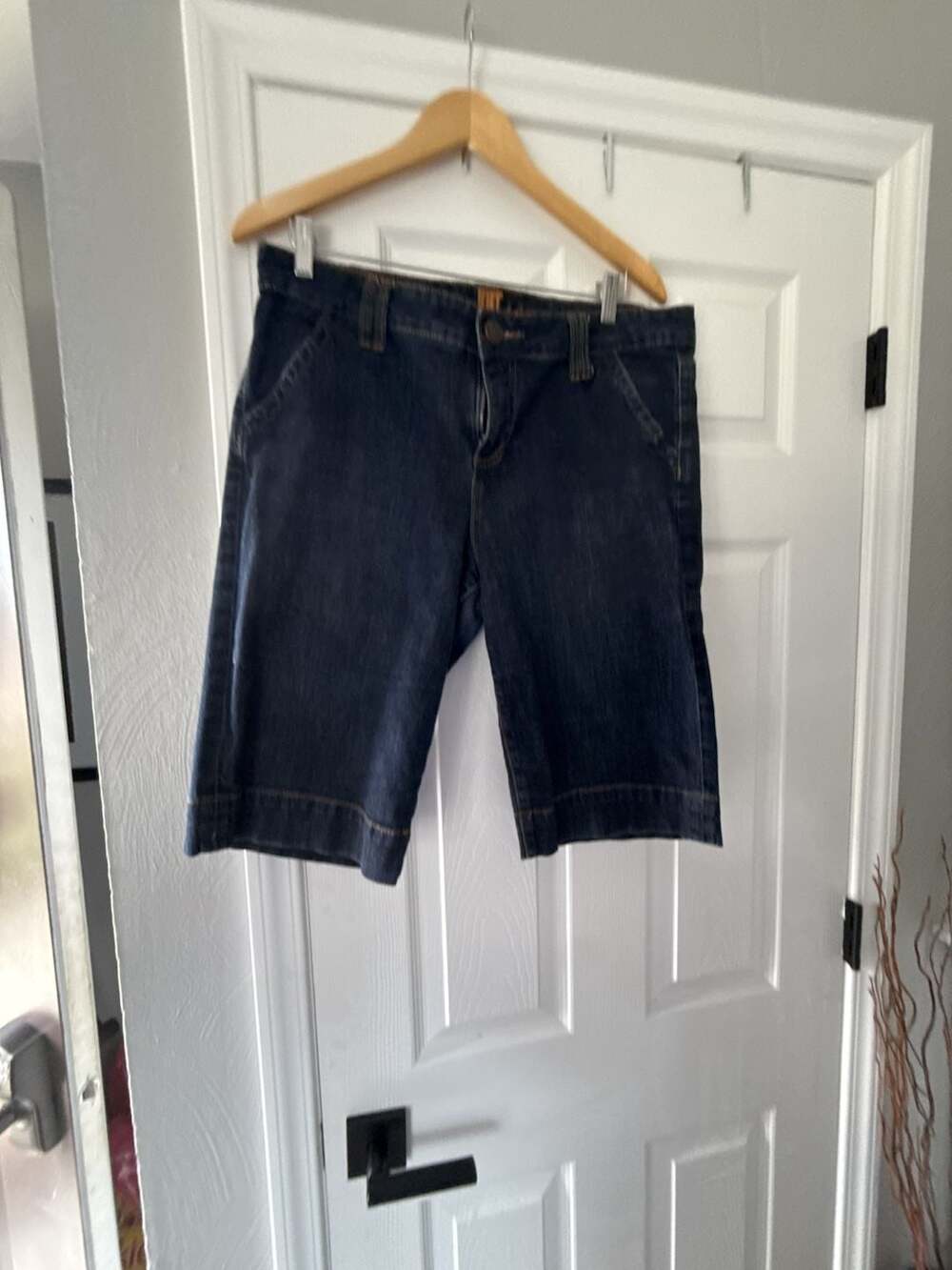 KUT from the Kloth Dark Blue Denim Bermuda Shorts Size 16